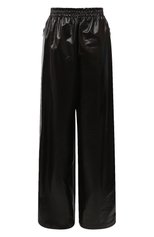 Женские кожаные брюки BOTTEGA VENETA темно-коричневого цвета, арт. 633867/VKLC0 | Фото 1 (Силуэт Ж (брюки и джинсы): Широкие; Длина (брюки, джинсы): Стандартные; Женское Кросс-КТ: Брюки-одежда, Кожаные брюки; Региональные ограничения белый список (Axapta Mercury): RU; Материал внешний: Натуральная кожа)