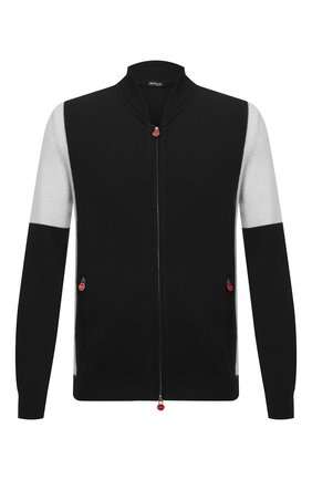 Мужская кашемировый кардиган KITON черного цвета по цене 299500 руб., арт. UK1200 | Фото 1 Мужская кашемировый кардиган KITON черного цвета, арт. UK1200 | Фото 1