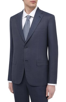Мужской костюм из шерсти и шелка BRIONI синего цвета по цене 499500 руб., арт. RAH00U/09A1R/PARLAMENT0 | Фото 2 Мужской костюм из шерсти и шелка BRIONI синего цвета, арт. RAH00U/09A1R/PARLAMENT0 | Фото 2