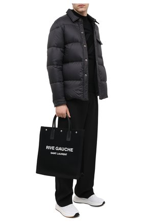 Мужская текстильная сумка-тоут noe SAINT LAURENT черно-белого цвета по цене 87650 руб., арт. 632539/96N9E | Фото 2 Мужская текстильная сумка-тоут noe SAINT LAURENT черно-белого цвета, арт. 632539/96N9E | Фото 2