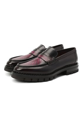 Мужские кожаные пенни-лоферы SANTONI разноцветного цвета по цене 96400 руб., арт. MCC016734ML6HPHRU35 | Фото 1 Мужские кожаные пенни-лоферы SANTONI разноцветного цвета, арт. MCC016734ML6HPHRU35 | Фото 1