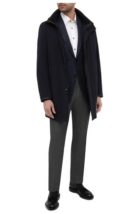 Мужской кожаные дерби SANTONI черного цвета по цене 96400 руб., арт. MCC017331LM1FLTUN51 | Фото 2 Мужской кожаные дерби SANTONI черного цвета, арт. MCC017331LM1FLTUN51 | Фото 2