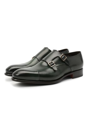 Мужские кожаные монки SANTONI зеленого цвета по цене 140500 руб., арт. MCCR11652MJ2YVVDV35 | Фото 1 Мужские кожаные монки SANTONI зеленого цвета, арт. MCCR11652MJ2YVVDV35 | Фото 1 (Стили: Классический; Материал утеплителя: Натуральный мех; Материал внешний: Кожа; Длина стельки: 28,5, 30,8, 30,5, 29,5, 28, 25,1, 25,5, 25,9, 26,4, 26,8, 27,2)