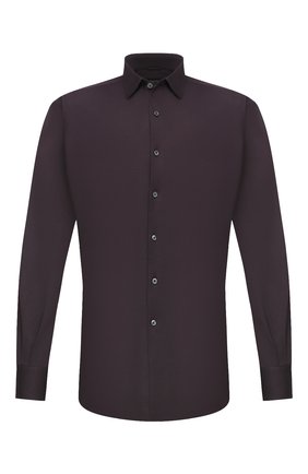 Мужская хлопковая рубашка ERMENEGILDO ZEGNA темно-фиолетового цвета по цене 29550 руб., арт. UVX18/SRF5 | Фото 1 Мужская хлопковая рубашка ERMENEGILDO ZEGNA темно-фиолетового цвета, арт. UVX18/SRF5 | Фото 1