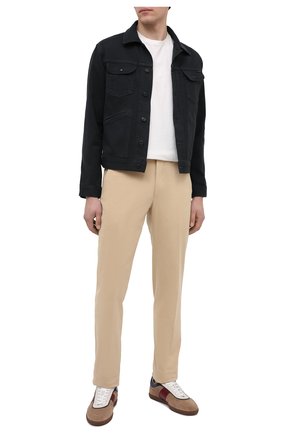 Мужская джинсовая куртка TOM FORD темно-синего цвета, арт. BVJ35/TFD116 | Фото 2 (Длина (верхняя одежда): Короткие; Материал внешний: Хлопок, Деним; Рукава: Длинные; Мужское Кросс-КТ: Верхняя одежда; Стили: Кэжуэл; Кросс-КТ: Куртка, Деним; Региональные ограничения белый список (Axapta Mercury): RU)