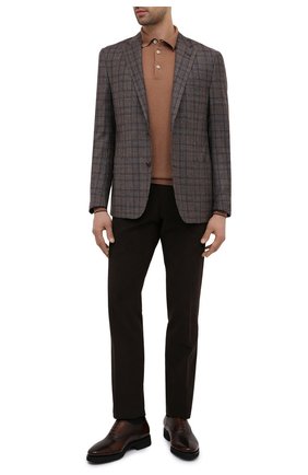 Мужские кожаные оксфорды SANTONI темно-коричневого цвета по цене 72950 руб., арт. MCBN17158PW5ASYCT60 | Фото 2 Мужские кожаные оксфорды SANTONI темно-коричневого цвета, арт. MCBN17158PW5ASYCT60 | Фото 2