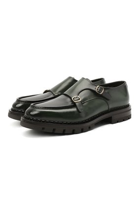 Мужские кожаные монки SANTONI зеленого цвета по цене 140500 руб., арт. MCC017547ML6YVVDV35 | Фото 1 Мужские кожаные монки SANTONI зеленого цвета, арт. MCC017547ML6YVVDV35 | Фото 1 (Стили: Классический; Материал утеплителя: Натуральный мех; Материал внешний: Кожа; Длина стельки: 28,5, 29, 31,7, 28, 25,5, 25,9, 26,4, 26,8, 27,2)