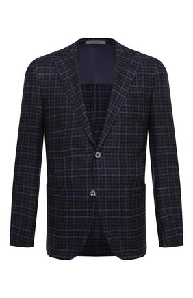 Мужской пиджак из шерсти и шелка CORNELIANI темно-синего цвета по цене 118000 руб., арт. 86XY76-0816214/90 | Фото 1 Мужской пиджак из шерсти и шелка CORNELIANI темно-синего цвета, арт. 86XY76-0816214/90 | Фото 1