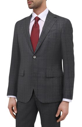 Мужской шерстяной костюм CORNELIANI серого цвета по цене 158000 руб., арт. 867Y82-0817316/92 Q1 | Фото 2 Мужской шерстяной костюм CORNELIANI серого цвета, арт. 867Y82-0817316/92 Q1 | Фото 2 (Рукава: Длинные; Материал подклада: Купро; Материал внешний: Шерсть; Костюмы М: Однобортный; Стили: Классический)