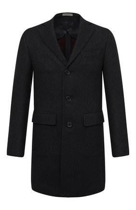 Мужской шерстяное пальто CORNELIANI темно-синего цвета по цене 161000 руб., арт. 861422-0812119/00 | Фото 1 Мужской шерстяное пальто CORNELIANI темно-синего цвета, арт. 861422-0812119/00 | Фото 1