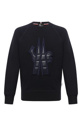 Мужской хлопковый свитшот MONCLER GRENOBLE темно-синего цвета по цене 35200 руб., арт. F2-097-8G708-00-80451 | Фото 1 Мужской хлопковый свитшот MONCLER GRENOBLE темно-синего цвета, арт. F2-097-8G708-00-80451 | Фото 1