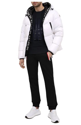 Мужской хлопковый свитшот MONCLER GRENOBLE темно-синего цвета по цене 35200 руб., арт. F2-097-8G708-00-80451 | Фото 2 Мужской хлопковый свитшот MONCLER GRENOBLE темно-синего цвета, арт. F2-097-8G708-00-80451 | Фото 2