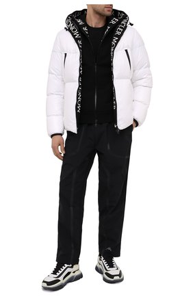 Мужской хлопковая толстовка MONCLER черного цвета по цене 77000 руб., арт. F2-091-8G785-00-V8183 | Фото 2 Мужской хлопковая толстовка MONCLER черного цвета, арт. F2-091-8G785-00-V8183 | Фото 2