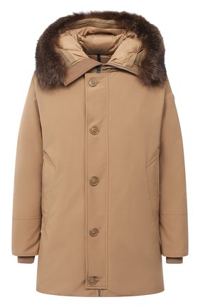 Мужская пуховая парка pola MONCLER бежевого цвета по цене 154800 руб., арт. F2-091-1C519-02-57843 | Фото 1 Мужская пуховая парка pola MONCLER бежевого цвета, арт. F2-091-1C519-02-57843 | Фото 1