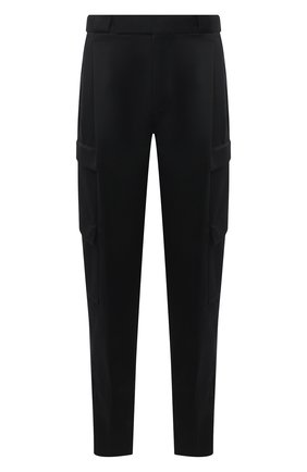 Мужские шерстяные брюки-карго ZEGNA COUTURE черного цвета по цене 96150 руб., арт. 887146/630SNT | Фото 1 Мужские шерстяные брюки-карго ZEGNA COUTURE черного цвета, арт. 887146/630SNT | Фото 1