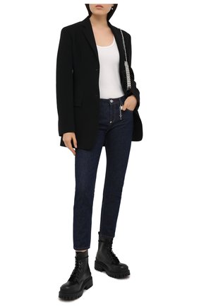 Женские джинсы PHILIPP PLEIN темно-синего цвета по цене 41550 руб., арт. A20C WDT1497 PDE004N | Фото 2 Женские джинсы PHILIPP PLEIN темно-синего цвета, арт. A20C WDT1497 PDE004N | Фото 2