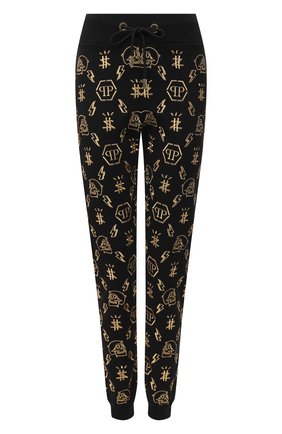 Женские хлопковые джоггеры PHILIPP PLEIN черного цвета по цене 78300 руб., арт. A20C WJT1324 PJO002N | Фото 1 Женские хлопковые джоггеры PHILIPP PLEIN черного цвета, арт. A20C WJT1324 PJO002N | Фото 1