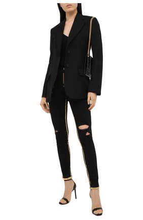 Женские джинсы PHILIPP PLEIN черного цвета по цене 57420 руб., арт. A20C WDT1480 PDE004N | Фото 2 Женские джинсы PHILIPP PLEIN черного цвета, арт. A20C WDT1480 PDE004N | Фото 2