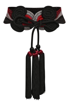 Женский текстильный пояс GIORGIO ARMANI черного цвета по цене 88550 руб., арт. Y1I232/YFZ8Y | Фото 1 Женский текстильный пояс GIORGIO ARMANI черного цвета, арт. Y1I232/YFZ8Y | Фото 1
