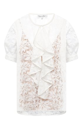 Женский топ OSCAR DE LA RENTA белого цвета по цене 162000 руб., арт. 20PN740GRL | Фото 1 Женский топ OSCAR DE LA RENTA белого цвета, арт. 20PN740GRL | Фото 1