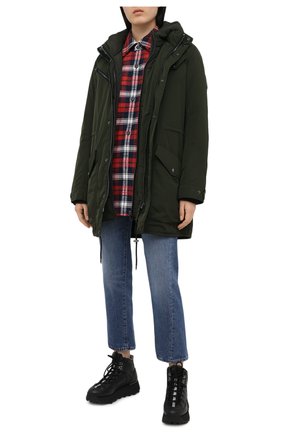 Женская парка ZADIG&VOLTAIRE хаки цвета по цене 59950 руб., арт. WJCD2902F | Фото 2 Женская парка ZADIG&VOLTAIRE хаки цвета, арт. WJCD2902F | Фото 2