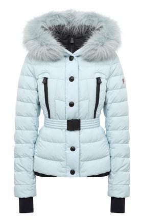 Женский пуховая куртка MONCLER голубого цвета по цене 152600 руб., арт. F2-098-1A510-02-5399E | Фото 1 Женский пуховая куртка MONCLER голубого цвета, арт. F2-098-1A510-02-5399E | Фото 1