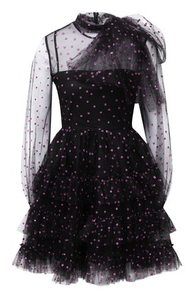 Женское платье REDVALENTINO черного цвета по цене 110500 руб., арт. UR0VAV05/5D8 | Фото 1 Женское платье REDVALENTINO черного цвета, арт. UR0VAV05/5D8 | Фото 1