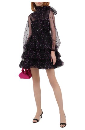 Женское платье REDVALENTINO черного цвета по цене 110500 руб., арт. UR0VAV05/5D8 | Фото 2 Женское платье REDVALENTINO черного цвета, арт. UR0VAV05/5D8 | Фото 2