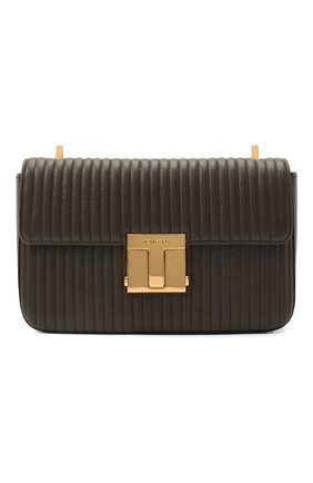 Женская сумка TOM FORD хаки цвета по цене 196000 руб., арт. L1339T-ICL019 | Фото 1 Женская сумка TOM FORD хаки цвета, арт. L1339T-ICL019 | Фото 1 (Материал: Натуральная кожа; Ремень/цепочка: На ремешке; Сумки-технические: Сумки через плечо; Размер: medium)