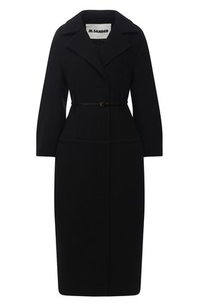 Женское шерстяное пальто JIL SANDER черного цвета по цене 285500 руб., арт. JSWR125785-WR200603 | Фото 1 Женское шерстяное пальто JIL SANDER черного цвета, арт. JSWR125785-WR200603 | Фото 1