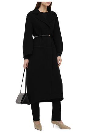 Женское шерстяное пальто JIL SANDER черного цвета по цене 285500 руб., арт. JSWR125785-WR200603 | Фото 2 Женское шерстяное пальто JIL SANDER черного цвета, арт. JSWR125785-WR200603 | Фото 2