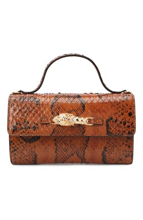 Женская сумка из кожи анаконды GUCCI коричневого цвета по цене 203100 руб., арт. 616702/L2QCG/EN0T | Фото 1 Женская сумка из кожи анаконды GUCCI коричневого цвета, арт. 616702/L2QCG/EN0T | Фото 1 (Ремень/цепочка: На ремешке; Размер: mini; Сумки-технические: Сумки top-handle, Сумки через плечо)