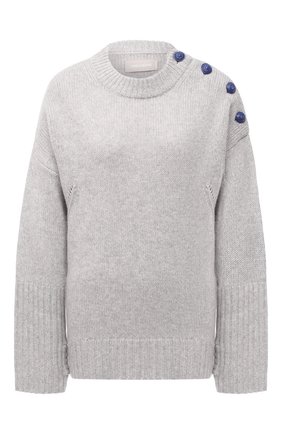 Женский кашемировый свитер ZADIG&VOLTAIRE светло-серого цвета по цене 63950 руб., арт. WJMZ1108F | Фото 1 Женский кашемировый свитер ZADIG&VOLTAIRE светло-серого цвета, арт. WJMZ1108F | Фото 1