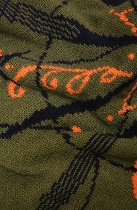 Мужские шерстяной шарф SACAI хаки цвета по цене 41700 руб., арт. 20-0148S | Фото 2 Мужские шерстяной шарф SACAI хаки цвета, арт. 20-0148S | Фото 2