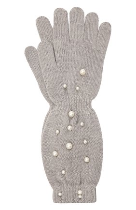 Детские шерстяные перчатки MONNALISA серого цвета, арт. 796016 | Фото 1 (Материал: Шерсть, Текстиль, Синтетический материал; Региональные ограничения белый список (Axapta Mercury): RU)