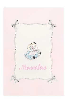 Детского хлопковое покрывало MONNALISA розового цвета по цене 10830 руб., арт. 356019 | Фото 2 Детского хлопковое покрывало MONNALISA розового цвета, арт. 356019 | Фото 2