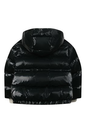 Детского пуховая куртка MONCLER темно-зеленого цвета по цене 59500 руб., арт. F2-954-1A556-10-54AMD/4-6A | Фото 2 Детского пуховая куртка MONCLER темно-зеленого цвета, арт. F2-954-1A556-10-54AMD/4-6A | Фото 2