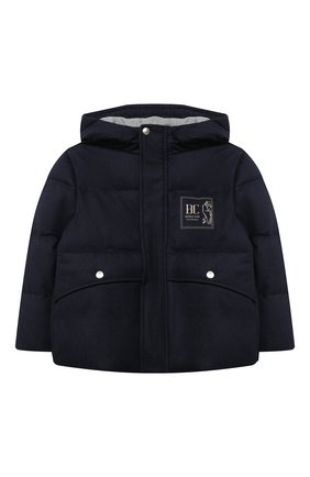 Детский пуховая куртка BRUNELLO CUCINELLI синего цвета по цене 137500 руб., арт. BM428J303A | Фото 1 Детский пуховая куртка BRUNELLO CUCINELLI синего цвета, арт. BM428J303A | Фото 1