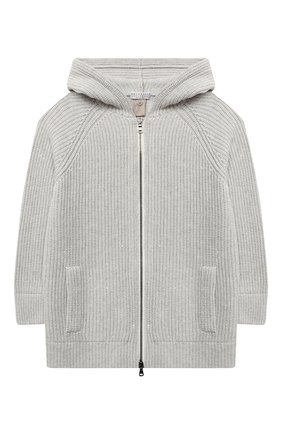 Детская комплект из кардигана и жилета BRUNELLO CUCINELLI серого цвета по цене 128000 руб., арт. B9DM50206B | Фото 2 Детская комплект из кардигана и жилета BRUNELLO CUCINELLI серого цвета, арт. B9DM50206B | Фото 2
