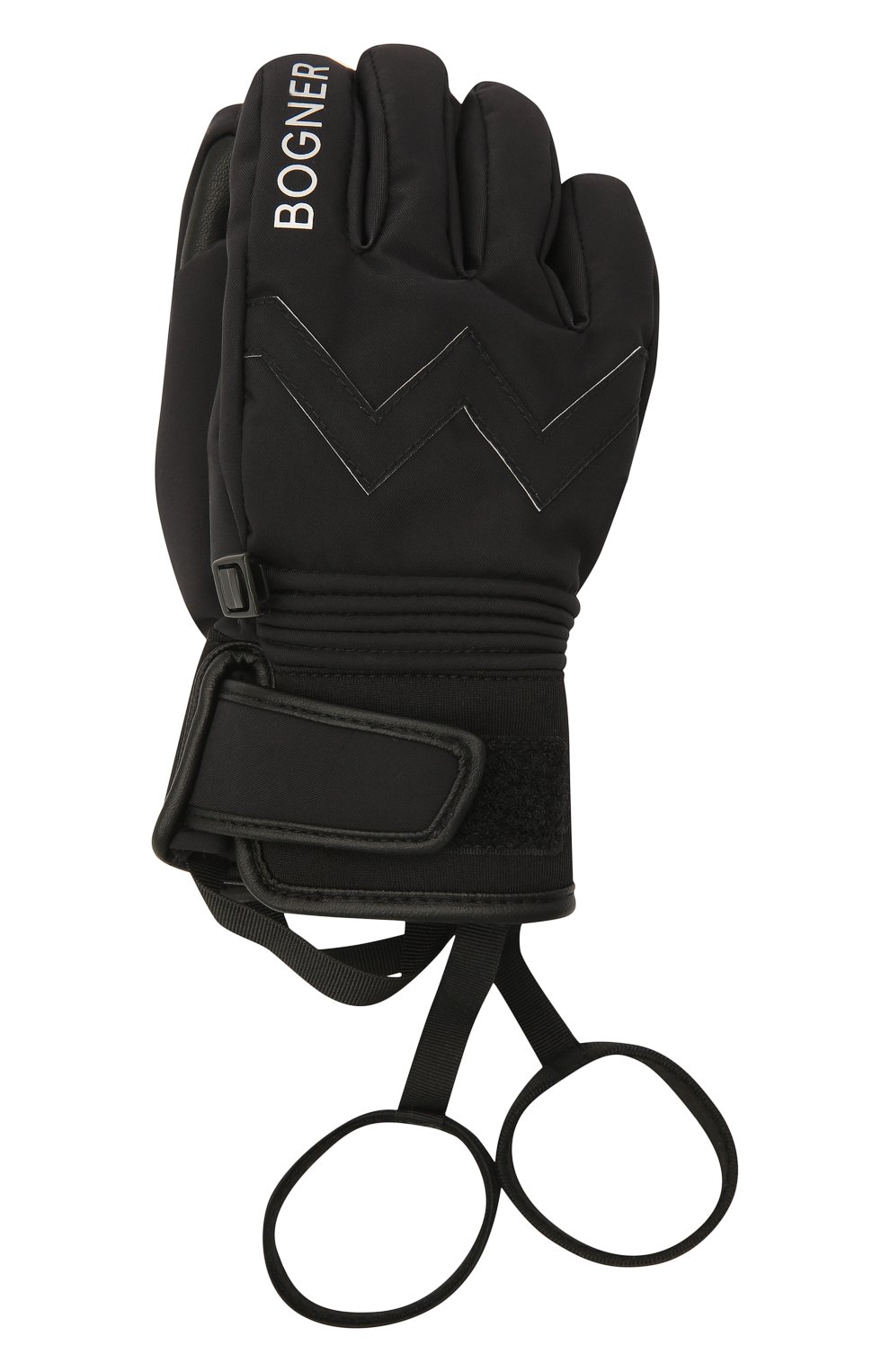 Детские перчатки BOGNER KIDS черного цвета, арт. 6097260 | Фото 1