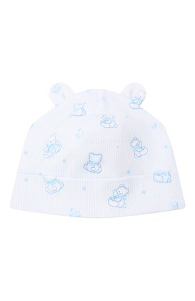 Детского хлопковая шапка KISSY KISSY голубого цвета по цене 1525 руб., арт. KB505236N | Фото 1 Детского хлопковая шапка KISSY KISSY голубого цвета, арт. KB505236N | Фото 1