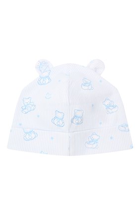 Детского хлопковая шапка KISSY KISSY голубого цвета по цене 1525 руб., арт. KB505236N | Фото 2 Детского хлопковая шапка KISSY KISSY голубого цвета, арт. KB505236N | Фото 2