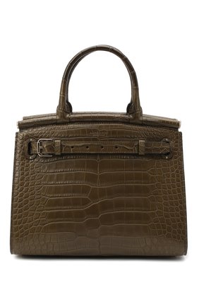 Женская сумка rl50 large из кожи аллигатора RALPH LAUREN зеленого цвета по цене 1840000 руб., арт. 435769042/AMIS | Фото 1 Женская сумка rl50 large из кожи аллигатора RALPH LAUREN зеленого цвета, арт. 435769042/AMIS | Фото 1