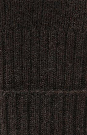 Женские шерстяные носки FALKE темно-коричневого цвета, арт. 47520 | Фото 2 (Материал внешний: Шерсть, Синтетический материал)