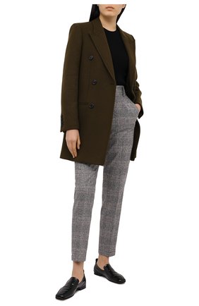 Женские брюки из шелка и шерсти KITON серого цвета по цене 98150 руб., арт. D50106S06305 | Фото 2 Женские брюки из шелка и шерсти KITON серого цвета, арт. D50106S06305 | Фото 2