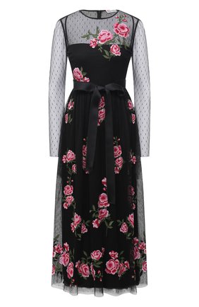 Женское платье REDVALENTINO черного цвета по цене 110500 руб., арт. UR0VA16I/5KY | Фото 1 Женское платье REDVALENTINO черного цвета, арт. UR0VA16I/5KY | Фото 1