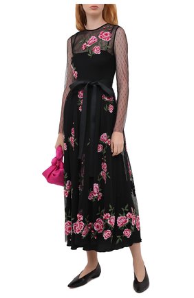 Женское платье REDVALENTINO черного цвета по цене 110500 руб., арт. UR0VA16I/5KY | Фото 2 Женское платье REDVALENTINO черного цвета, арт. UR0VA16I/5KY | Фото 2