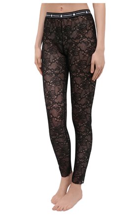 Женские леггинсы DSQUARED2 черного цвета по цене 12450 руб., арт. D8N473150 | Фото 2 Женские леггинсы DSQUARED2 черного цвета, арт. D8N473150 | Фото 2