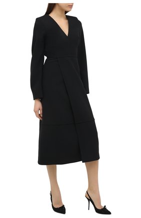Женская текстильные туфли DOLCE & GABBANA черного цвета по цене 82250 руб., арт. CG0461/A0077 | Фото 2 Женская текстильные туфли DOLCE & GABBANA черного цвета, арт. CG0461/A0077 | Фото 2