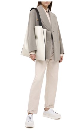 Женское шерстяное пальто JACQUEMUS бежевого цвета по цене 86700 руб., арт. 203C002/123850 | Фото 2 Женское шерстяное пальто JACQUEMUS бежевого цвета, арт. 203C002/123850 | Фото 2